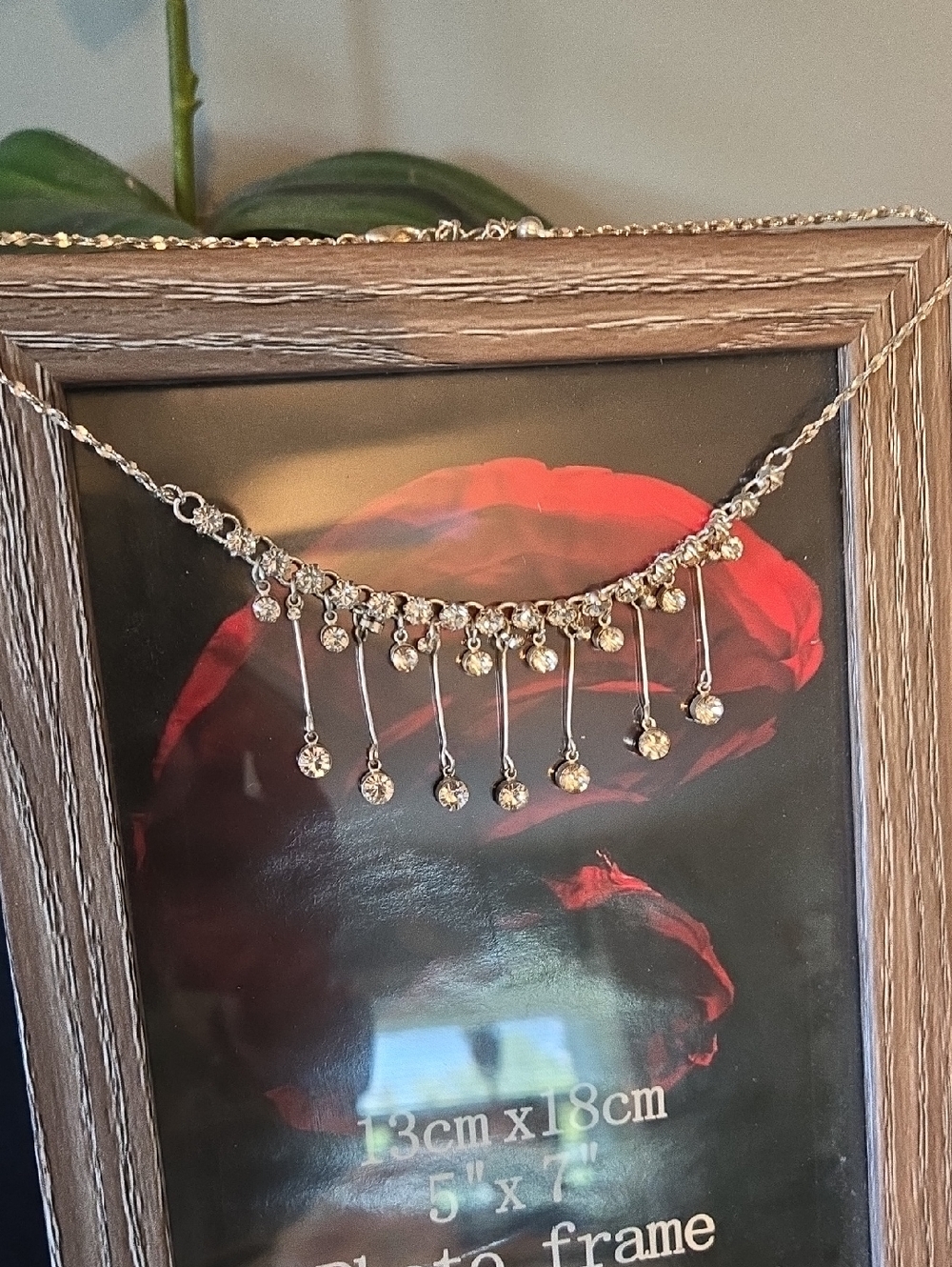 Delicate Silver Dangle Fringe Necklace - Women's Jewelry